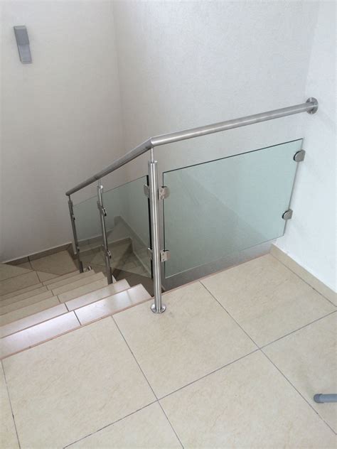 Barandal De Cristal Templado Para Escaleras