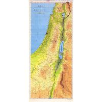 Mapa político y administrativo de Israel con carreteras ciudades