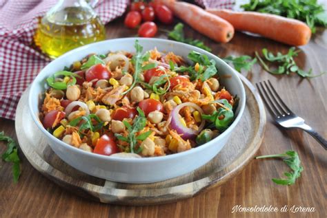 Insalata Di Ceci Con Tonno E Pomodorini Minuti Fresca E Veloce