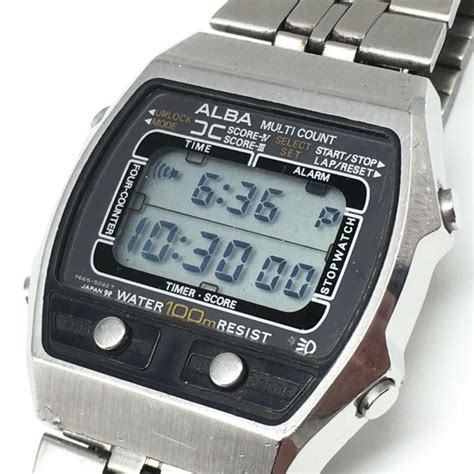 Vintage Seiko Alba Y665 5030 Multi Count Lcd Digital Watch Watchcharts