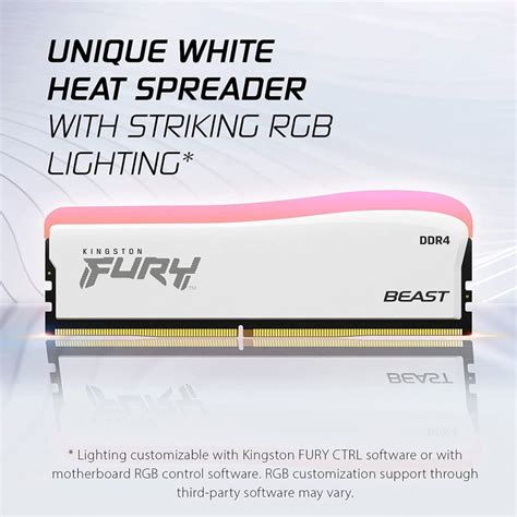 Kingston FURY Beast Branco Special Edition DDR4 3600 MHz 16GB CL18