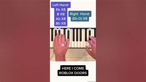 Here I Come Roblox Doors Easy Piano Tutorial With Letter Notes