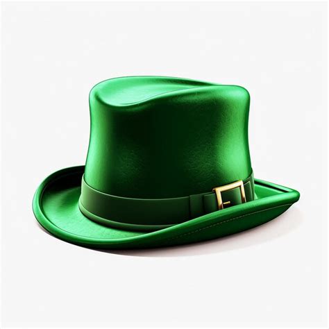 Premium Photo St Patricks Hat With Clover Vector Illustration