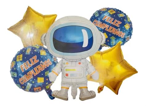 Globos Met Licos De Astronauta Cohete Fiestas Cumplea Os Meses Sin