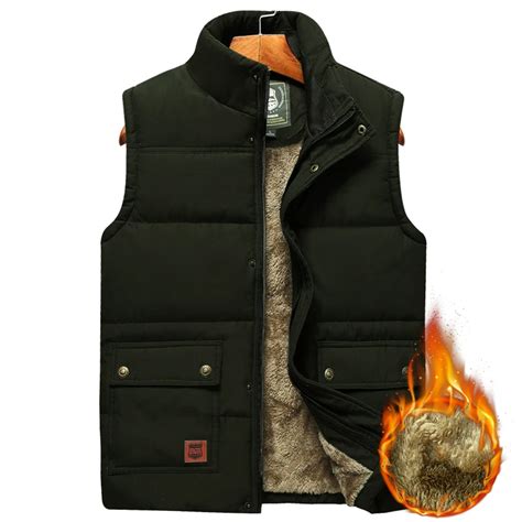 Herren Gro E Kleidung Winter Weste Jacken Rmellosen Mantel Pelz Mode