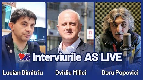 Interviurile As Live Invitat Ovidiu Milici Consilierul Primarului