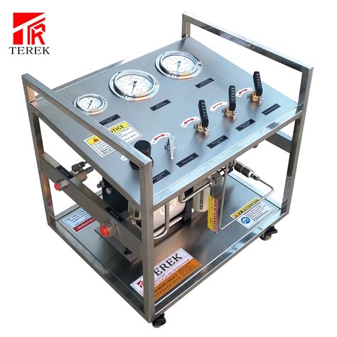 Terek Brand High Quality Pneumatic Gas Booster Pump System For Leakage Testing Gas Filling