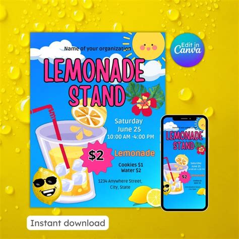 Lemonade Stand Etsy