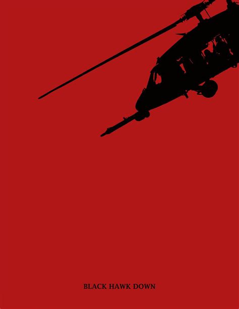 Black Hawk Down Minimalist Poster