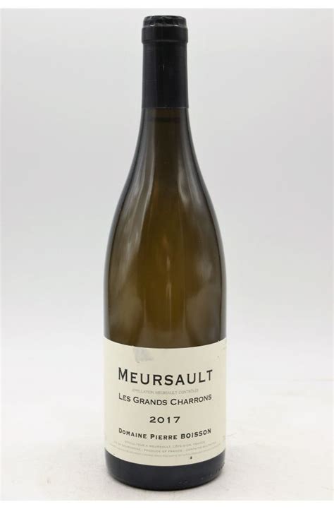 Pierre Boisson Meursault Les Grands Charrons 2017