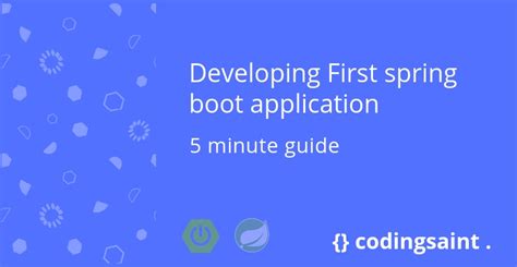 Developing First spring boot application | Coding Saint