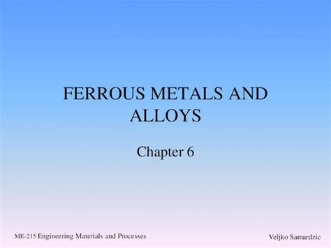 Pdf Ferrous Metals And Alloys · Figure 6 1 Classification Of Common Ferrous