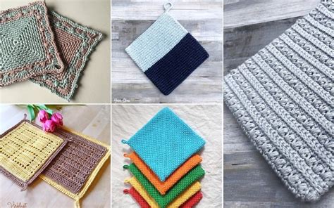 Easy Square Crochet Potholders - Your Crochet