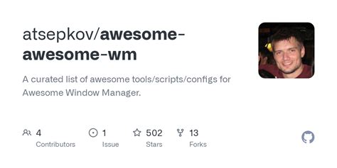 GitHub - atsepkov/awesome-awesome-wm: A curated list of awesome tools ...