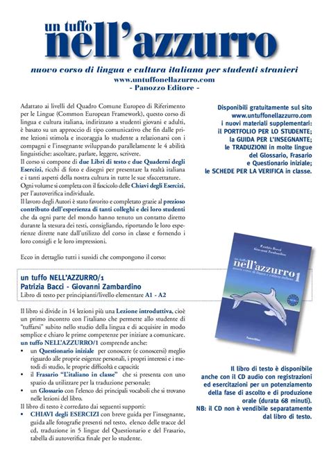 SPECIMEN UN TUFFO NELL AZZURRO By Panozzo Editore Issuu