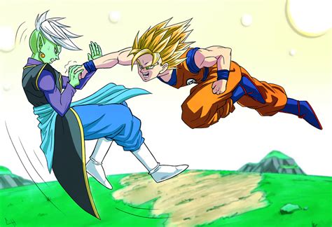 Goku Vs Zamasu by chris-re5 on DeviantArt