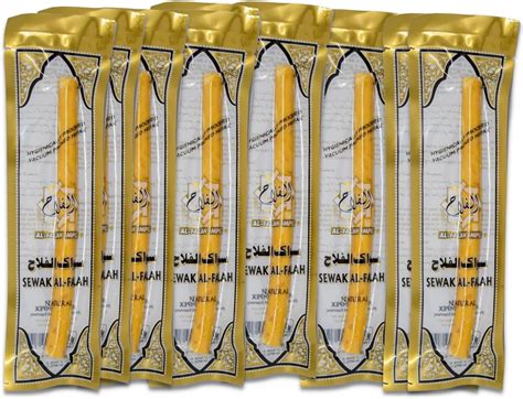 Al Falah Orgânico Siwak Miswak Varas De Mastigação 10 Pcs