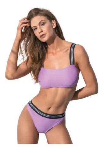 Bombacha Vedetina Elástico Lurex Bikini Malla Cocot 12728