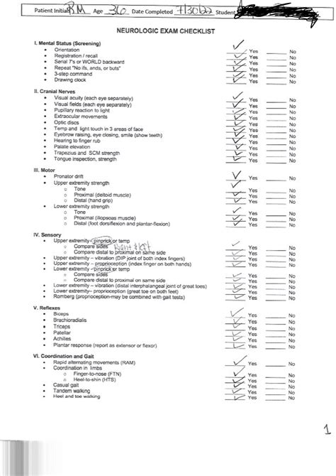 Week 4 Neurological Assessment Form NR 304 Studocu