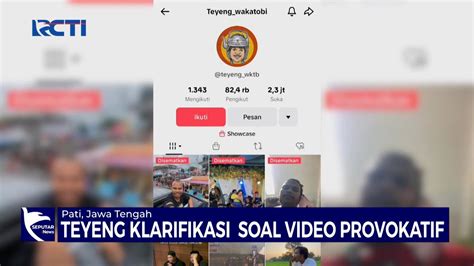 Bagas Kurniawa Alias Teyeng Wakatobi Klarifikasi Minta Maaf Usai