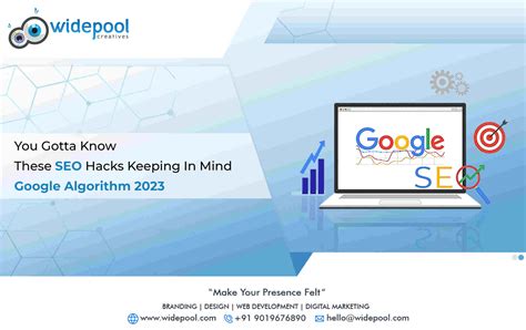 SEO Hacks Keeping in Mind Google Algorithm 2024 - Widepool Creatives