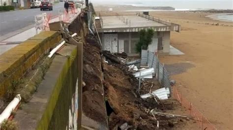 Mar Del Plata Se Desmoronaron M S De Metros De Un Murall N En El