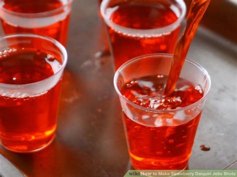 How To Make Strawberry Daiquiri Jello Shots 6 Steps