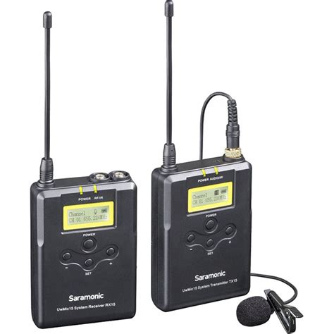 Saramonic Rx15 Tx15 Uhf Wireless Lavalier Microphone Rx15 Tx15