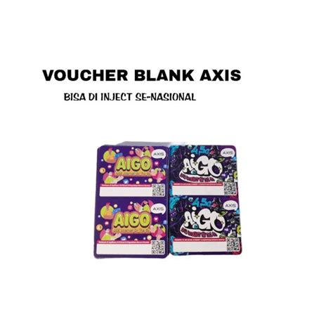 Jual Voucher Blank Axis Aigo Voucher Kosong Axis Aigo Shopee Indonesia