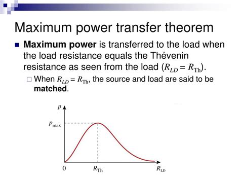 Ppt Lesson Maximum Power Transfer Theorem Powerpoint Presentation