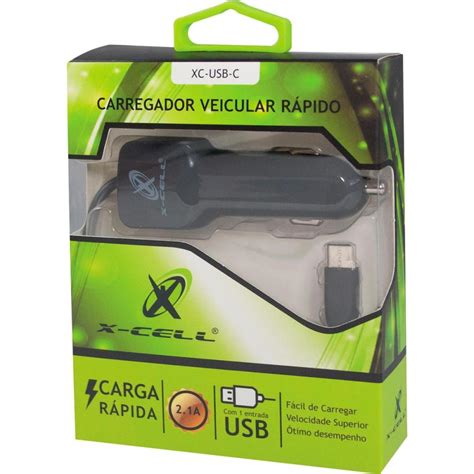 Carregador Veicular Xc Usb C Usb A Branco Xcell Mundomax