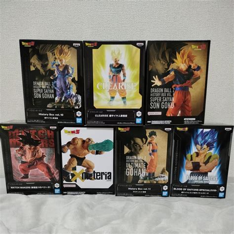 【未使用】★7箱セット★ Dragon Ball Figure 孫悟空 孫悟飯 ナッパ ゴジータ 超サイヤ人 フィギュア History