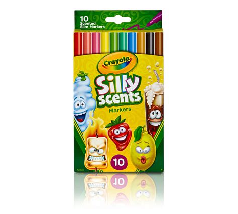 Crayola Silly Scents Markers, 10 count, Scented Art Tools, Assorted ...