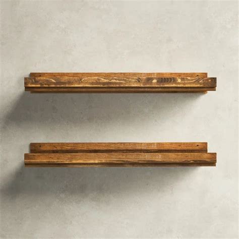 Birch Lane Calhern Piece Pine Solid Wood Floating Shelf Reviews