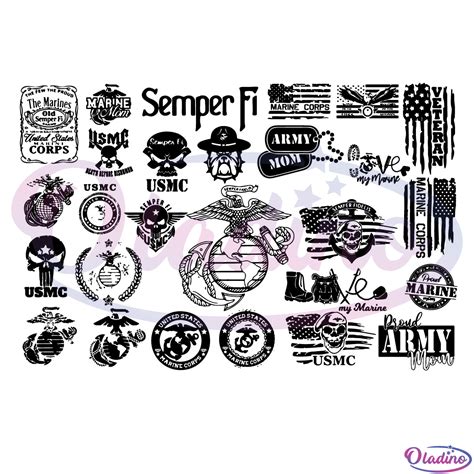 USMC US Marine Corps Bundle SVG Digital File, USMC Bundle SVG