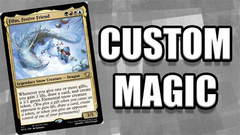 Custom Magic Cards Magic The Gathering Custom Mtg Card Review Youtube