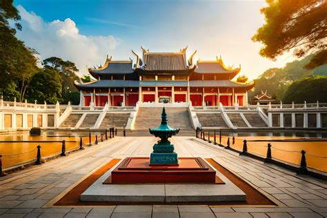 the buddhist temple in taiwan. AI-Generated 32300628 Stock Photo at ...