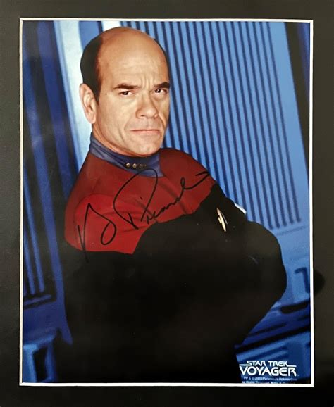 Lot Star Trek Voyager The Doctor Photograph Autographed By Robert