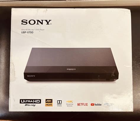 Sony UBP X700M 4K Ultra HD Smart Blu Ray Player With Wi Fi For