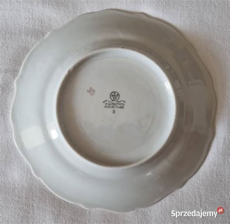 Talerzyki deserowy porcelana Wałbrzych vintage PRL Warszawa