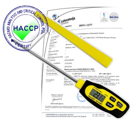 HACCP Termometri Merni Instrumenti Rovex