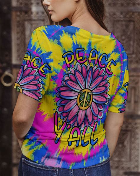 Peace Yall Flower All Over Print Tltr0706232 Groovy Hippie