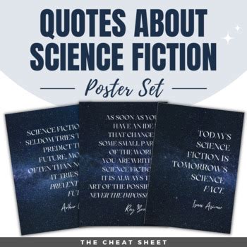 Quotes about Science Fiction Poster Set - 8 in total! by The Cheat Sheet