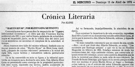 Crónica Literaria Memoria Chilena Biblioteca Nacional De Chile