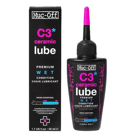 Lubrificante de Bicicleta Muc Off C3 Ceramic Lube Úmido 50ml Bike Point