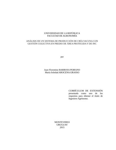 PDF UNIVERSIDAD DE LA REPÚBLICA FACULTAD DE AGRONOMÍA ANÁLISIS DE UN