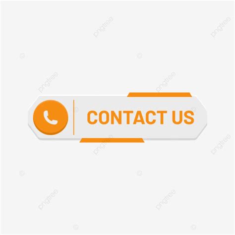 Contact Us Button With Call Icon Vector Contact Banner Contact Text