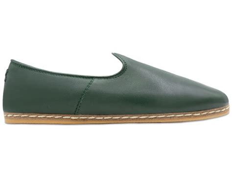 Hunter Green Slip On Shoes For Men Charix