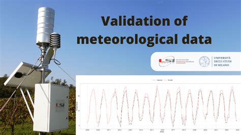 Validation of meteorological data LSI LASTEM and Università