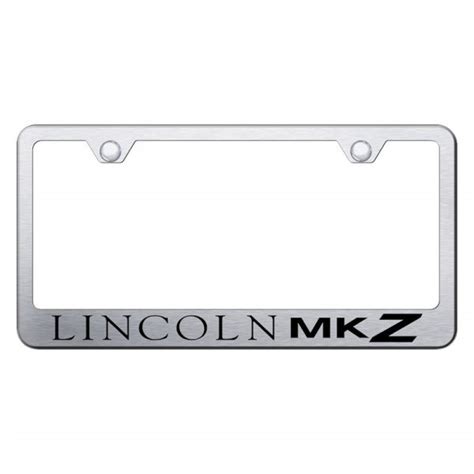 Autogold® Lfmkzes Brushed License Plate Frame With Laser Etched